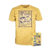 Majica Funko Pop! Tees Disney Lilo & Stitch Hula - rumena, velikost L