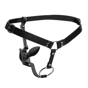 Strap on pas z obročkom in analnim čepom