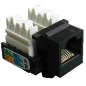 DATACOM Keystone RJ45 UTP CAT5E (110) CLASSIC črn