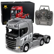 Huina Cišgnik Siodłowy Scania Zdalnie Sterowany RC 1501 Szary Srebrny 1:18