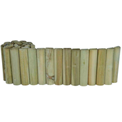 shumee Lesena vrtna palisada z valjčnim robom 4,6x40x200 cm