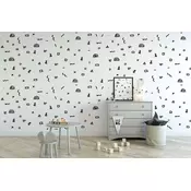 Wallity Tapeta za zid MDK-00124, 100x100 cm, Šarena
