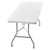 VEVOR Zložljiva miza 180x70x73 cm bela