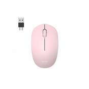 Miška PORT WL USB-A/USB-C roza