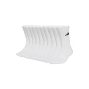Nogavice adidas  Essentials Cushioned Crew Sock 10 Pack White  KXXL