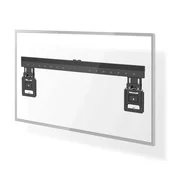 Nedis Fiksni TV stenski nosilec | 43 - 100  | Največja podprta teža zaslona: 75 kg | Najmanjša razdalja od stene: 9,50 mm | Jeklo | Črna