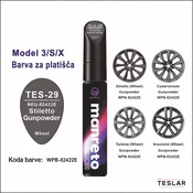 Korekturni svinčnik za Tesla platišča in pokrove – 12 ml – Barva vozila: TES-29 Stiletto Gunpowder