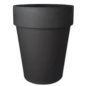 Plastični cvetlični lonček Sequoia SLIM palma 38 cm GRAFIT črne barve