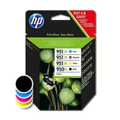HP komplet kartuš 950XL Black/951XL Cyan/Magenta/Yellow 4-pack (C2P43AE)