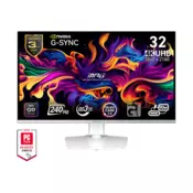 MSI Monitor GAMING MPG 321URXW QD-OLED 31,5 UHD 3840x2160, 240 Hz, 150000:1 CR, 250 cd/m2, 0,03 ms, 2x HDMI, DP, USB-C 9S6-3DD29A-050