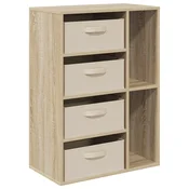 Vidaxl Strani šal Sonoma hrast 60 x 33,5 x 84 cm