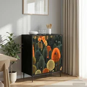 vidaXL Predalni šafka ZAANDAM Tisk v gozdu 66 x 36,5 x 76 cm