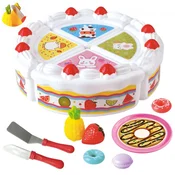 WOOPIE Birthday Cake and Sliced Fruit with Sweets