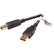 VIVANCO USB 2.0 kabel za povezivanje, CC 5,0m VIVANCO 45212 U6 50 certificiran prema USB 2.0, crna