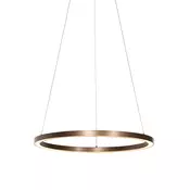 Visiča svetilka bronasta 60 cm z LED 3-stopenjsko zatemnitvijo - Girello