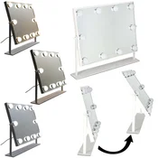 Sign LED ogledalo za ličenje z 10 žarnicami, 3 svetlobnimi načini