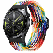 BStrap Elastic Nylon pašček za Xiaomi Amazfit Bip, rainbow
