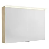 SAPHO Elegantna Kopalniška Omara z LED Svetlobo, 100x70cm, Jilm Bardini
