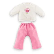 Trenerka set Jogging 2 dijela Ma Corolle ružicasto-bijelo za lutku od 36 cm