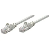 Intellinet Network Patch Cable, Cat6, 1.5m, Grey, CCA, U/UTP, PVC, RJ45, Gold Plated Contacts, Snagless, Booted, Polybag