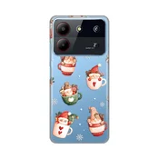 Silikonska maska za ZTE Blade A54, Ho Ho Ho