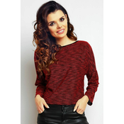 Infinite You Klasičen ženski pulover Lirat M079 bordo L/XL