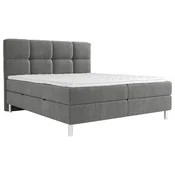 Esposa POSTELJA Z VZMETNICO 140 cm x 200 cm , tekstil siva
