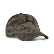 PUMA Essentials Elevated Printed Baseball Cap, Shop, Olive/Camo, OSFA