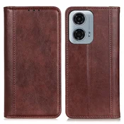 GS Ovitek za Motorola Moto G04/G24/G24 Power, usnje, rjav