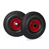 Northix Kolesa za samokolnico PU guma, 2 kom., premer 4.00-6, nosilnost 400 kg