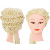 Ikonka Frizersko usposabljanje glave naravne blond lase