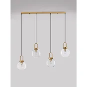 IRVINE VISILICA E27 /IP20/PROZIRNA & MESING ZLATNA NL9241180