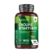 Holin bitartrat 714 mg, 180 kapsul