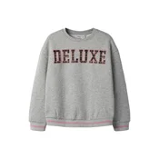NAME IT Majica NKFOHUMO pegasto siva/rdeča