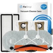 Komplet nadomestnih delov za Xiaomi Mi Robot Vacuum S20+, S10+, X20+, X10+ (1x Glavna krtača, 2x Filter, 2x Stranska krtača – bela, 4x Krpa za brisanj