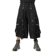 Moške 3/4 kratke hlače HEARTLESS - OBSIDIAN DROP JORTS BAGGY - BLACK - SH-OBDRM