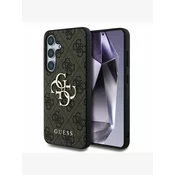 Guess PU 4G Metal Logo Zadní Kryt pro Samsung Galaxy S25+ Brown Ovitek za telefon Vijolična