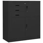 Vidaxl vidaXL Pisarniška omara antracit 90x40x102 cm jeklo