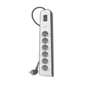 Belkin Belkinova prenapetostna zaščita BSV603 - 6 vtičnic, 2 m