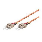 MicroConnect Patch Kabel - SC/UPC-SC/UPC 1m OM2 Optični, Multimode, Duplex, oranžna