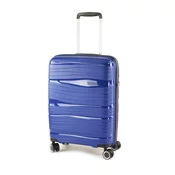 TRAVEL MORE KABINSKI KOVČEK POTOVALNI UNBREAKABLE 36L NAVY MODER