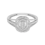 Diamant Exquis Prstan Ring aus 375 Weißgold mit Diamant srebrna