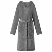 vidaXL Ritualna kapuca Temno siva m Flanel