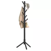 Songmics Stojalo za plašče drevesne oblike 47x47x175 cm črno