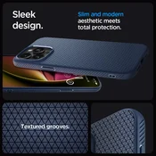 Spigen SPIGEN ovitek LIQUID AIR za iPhone 15 Pro Max v temno modri barvi