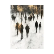 Canvas Slika na platnu Ljudi u magli, 60x80 cm