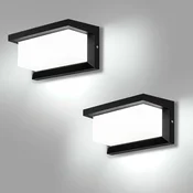 2x LIGHTSJOY LED zunanja stenska svetilka 18W IP66 6000K
