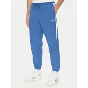 Reebok Spodnji del trenirke 100215278 Modra Regular Fit