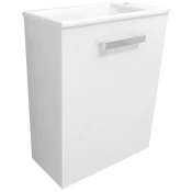 Kupaonski element viseci Concepto+ Mini Quadro 50, bijeli, s vratima