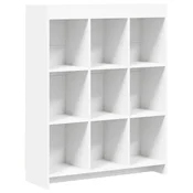 Vidaxl Knjižna omara Bela 87,5 x 30 x 111 cm Inženirski les